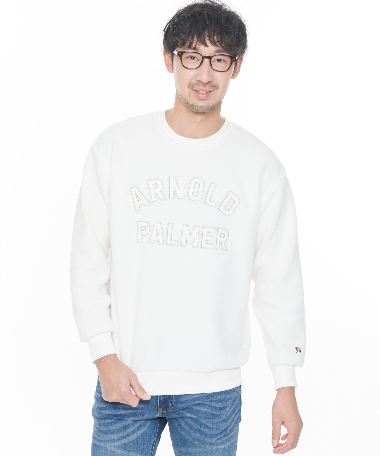 Arnold Palmer 【残り2点】ボアフリースシェアロゴプルオーバー